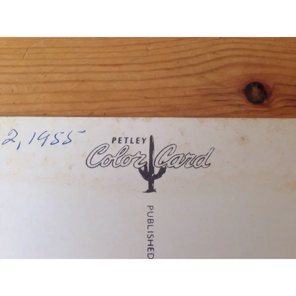Giant 50s Vintage Petley Studios Grand Tetons National Park Wyoming Unposted